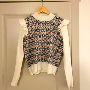 Colorful Ruffle Sweater